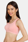 Zivame Girls Double Layered Non Wired Full Coverage Slip-on Beginner Bra (Pack of 2) - Multicolor — thumbnail 3